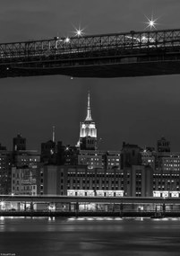 Poszter 21x29,7cm Esti panoráma Alsó-Manhattan 2, Assaf Fr