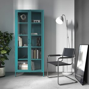 ANGELO vitrin, 800 x 1850 x 450 mm, Modern: tengerkék