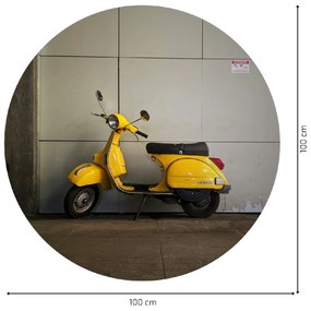 PIPPER. Textil kör alakú falmatrica "Vespa" Méret: 100cm