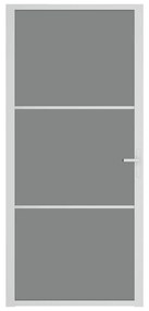 Fehér ESG üveg és alumínium beltéri ajtó 93 x 201,5 cm