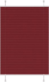 vidaXL pliszírozott redőny Bordeaux piros 95x100 cm szövetszélesség