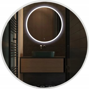 Balneo Led-es Megvilágított Tükör 60 cm Fürdőszobai Fali Kerek Moon