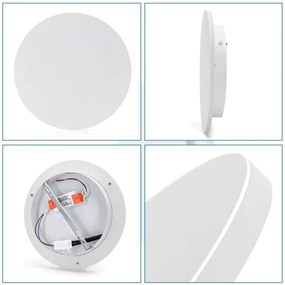 Aigostar - LED Fali lámpa LED/12W/230V 3000K 25 cm fehér