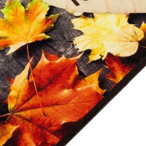 mosható őszi mintás bársony konyhaszőnyeg 60 x 300 cm