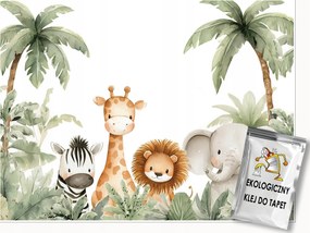 Gyerek Fotótapéta Dzsungel Állatok Pálmafák A Gyerekszobába 400x280