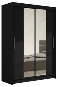 Nagy szekrény MIAMI II fekete szélessége 120 cm