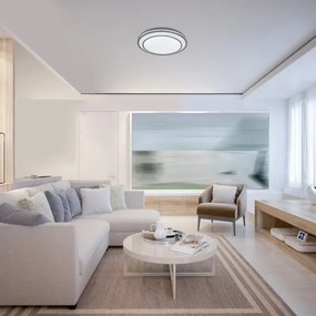 Rabalux 2131 - LED fényerőszabályozható mennyezeti lámpa LUPITA LED/40W/230V ezüstszínű +távirányító