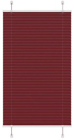 pliszírozott redőny Bordeaux piros 75x150 cm Szövetszélesség