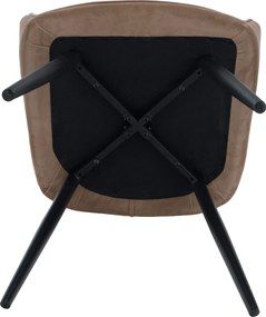 Fotel, világosbarna/fekete, VERIO