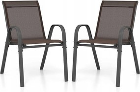 Kerti szék szett Costway barna/ cos55