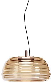 Redo 01-4540 - LED dimmelhető kábeles függeszték ONDULA LED/12W/230V bézs/füstszínű