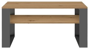Riano MIX 1P dohányzóasztal, 90x50x58 cm, antracit-tölgy