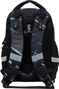 Iskolatáska, cipzáras, BELMIL Leisure Plus Midnight Turbo, versenyautó (BL3388734F)