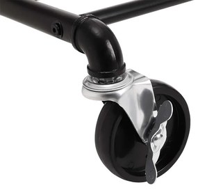 Ruhataró állvány, fekete