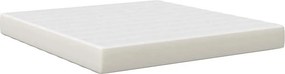 vidaXL Ágy Matrac matracmal Krém 180 x 200 cm szövet