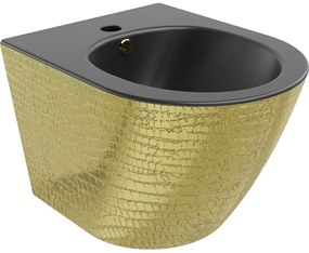 Mexen Lena függő bidé, Fekete matt/Arany pikkely minta - 35224878