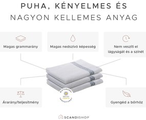GREEK sötétkék törölköző 50 x 90 cm, 100% pamut