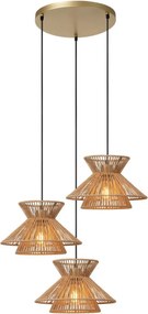 Lucide TASMAN 10420/03/72 Függőlámpa 3x60w/e27 ip20
