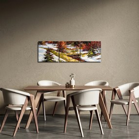 Kép - A tavasz érkezése (órával) (90x30 cm)