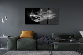 Akrilkép Nő balett füst szürke háttér 100x50 cm