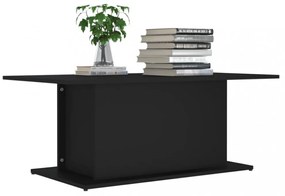 fekete szerelt fa dohányzóasztal 102x55,5x40 cm