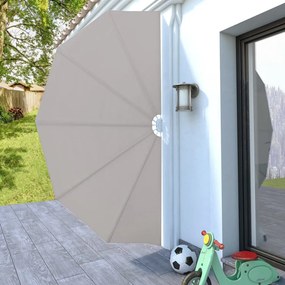 krémszínű összecsukható terasz oldalárnyékoló 160 cm