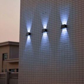 EKO LIGHT EKO9100 ALF Modern Kültéri Fali Lámpa Fekete LED IP54