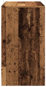 antik fa színű szerelt fa tálalószekrény 70x41x75 cm