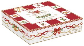 Karácsonyi porcelán kis tálka 14x11 cm díszdobozban Christmas Tale