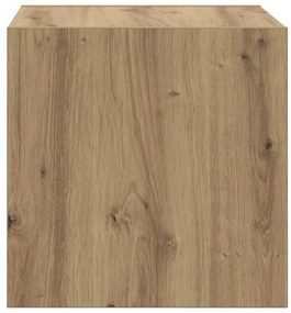 Fali Szekrény 2 pcs kézműves tölgy 37 x 37 x 37 cm Faanyag