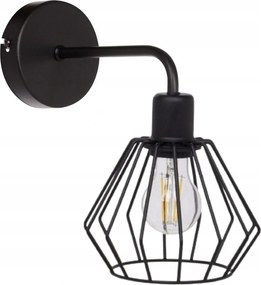 Fali Lámpa Loft Stílusú Fém Fekete Gyémánt