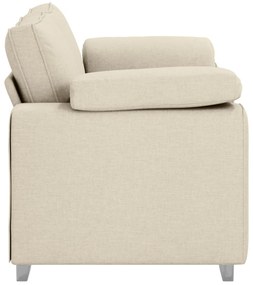 vidaXL Kanapé Bézs 160 x 77 x 82 cm Lábbal kevert anyag