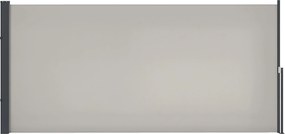 Outsunny Retractable Side Awning Privát Érintkezési Képernyő Fali Rögzítésű Acél Doboz Vízálló Oldalfali Napernyő Szélvédő 300 x 140 cm Erkélyre Teras