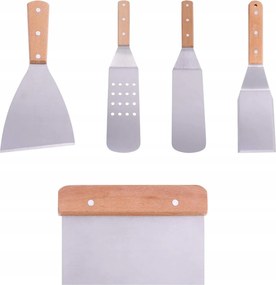 Grill Tartozék Készlet 5 Részes szabadtéri piknik grillezéshez