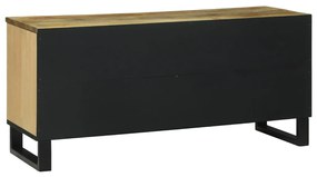 tévé szekrény - 100 x 33,5 x 46 cm, tömör mangóból.