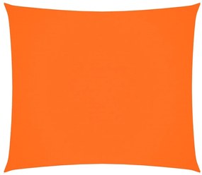 narancssárga téglalap alakú oxford-szövet napvitorla 2,5 x 3 m