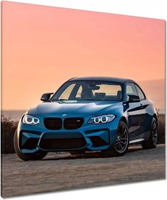 Vászonkép 90x90 Naplemente Bmw Auto