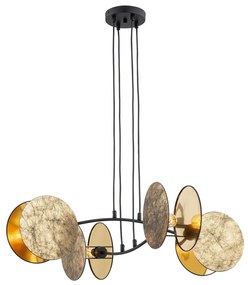 Csillár zsinóron MOTIF 4xE27/15W/230V arany