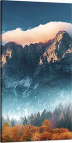 Vászonkép Hegyek Ég Erdő Természet 60x120 cm Ajándéknak is tökéletes