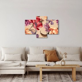 Kép - Vintage virágok (90x60 cm)