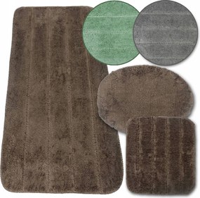 3x Fürdőszobaszőnyeg Csúszásgátló Szőnyeg Puha Szett 50x80 Szett 3az1ben