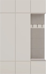 HAGA III 2SZ1W előszobafal, 150x238x35 cm, kasmír