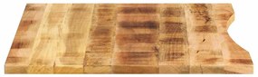 tömör nyers mangófa íves asztallap 100 x 80 x 2,5 cm