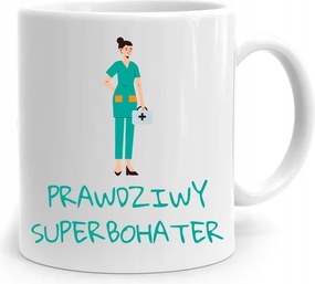 Bögre Ajándék Ápolónőnek Igazi Hős nyomott mintával