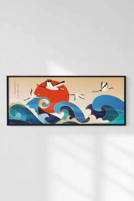 Artsyhmdfyty11-12050 keretezett MDF falikép, 50 x 120 cm