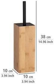 WENKO 23985100 - WC-kefe PADUA 10x38 cm barna/fekete