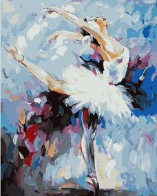 Festés számok szerint kép kerettel "Balerina 8" 40x50 cm