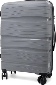 Szürke kabinbőrönd TSA záras „Royal” - méret M