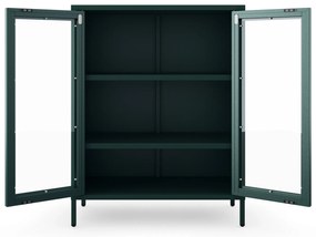 Vitrin GINA, 800 x 1015 x 400 mm, Modern: palack zöld