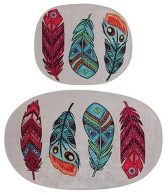 Fürdőszobai kilépő szett 2 db-os 60x100 cm Feather – Foutastic